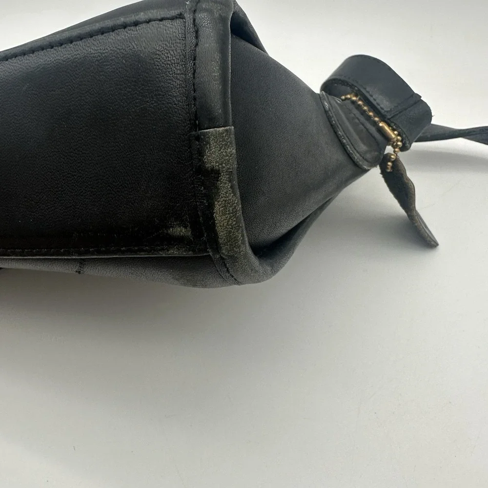 Vintage‎ Coach Devon Crossbody Bag Black Leather Handbag No 0255 235 - Picture 12 of 15